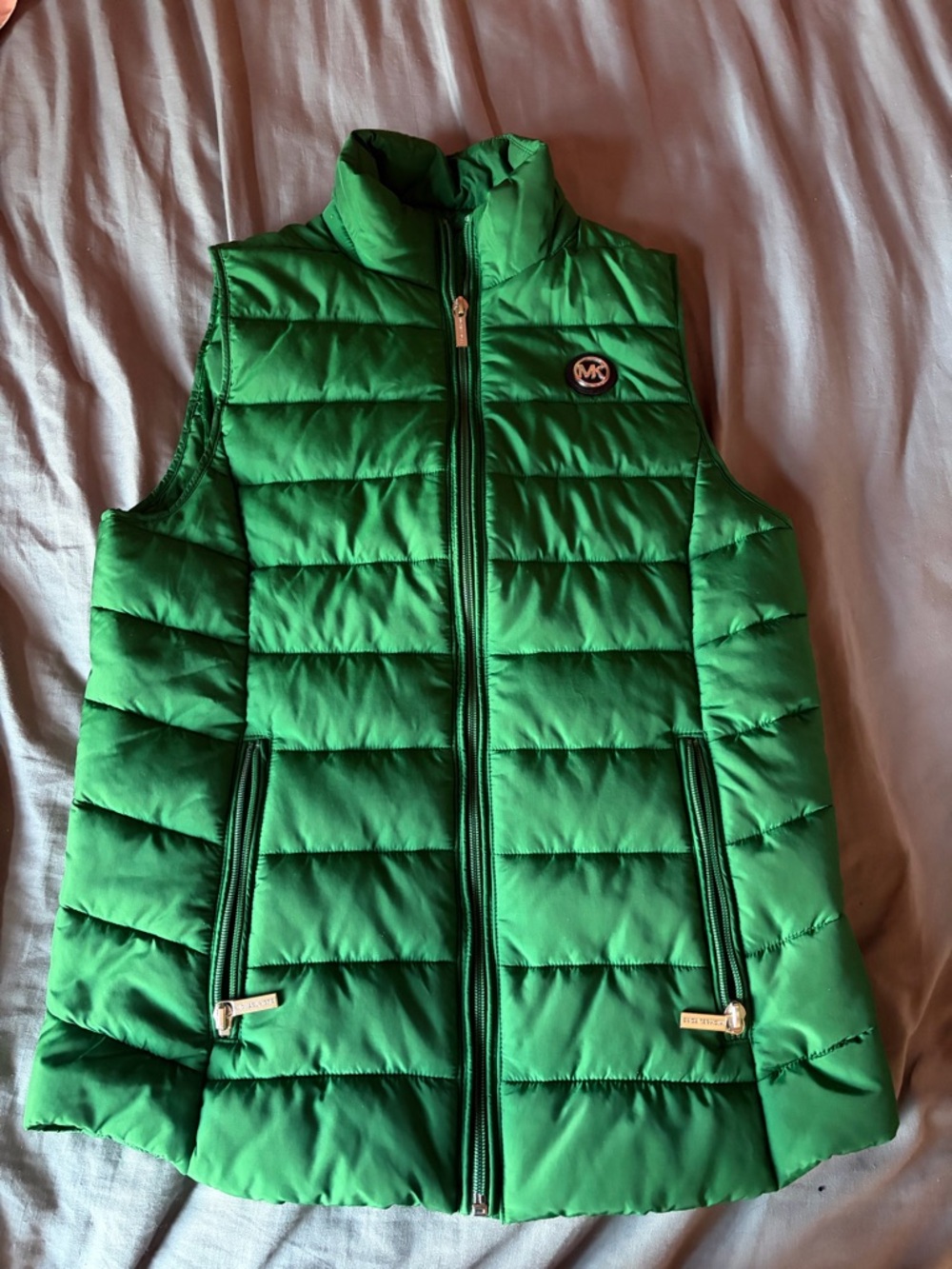 Michael Kors' Green Quilted Puffer Vest